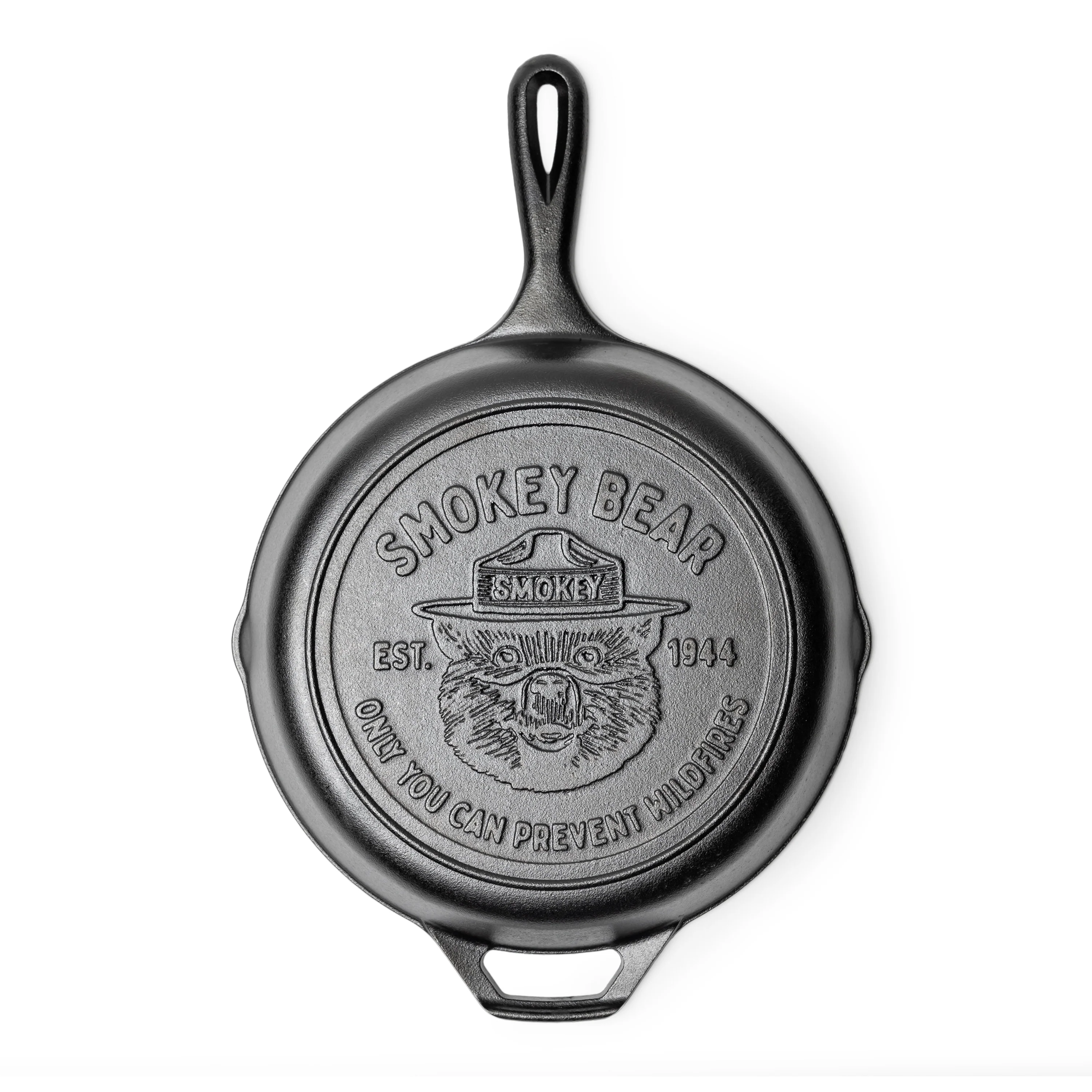 10.25 Inch Seasoned Cast Iron Smokey Bear Skillet - Image 6