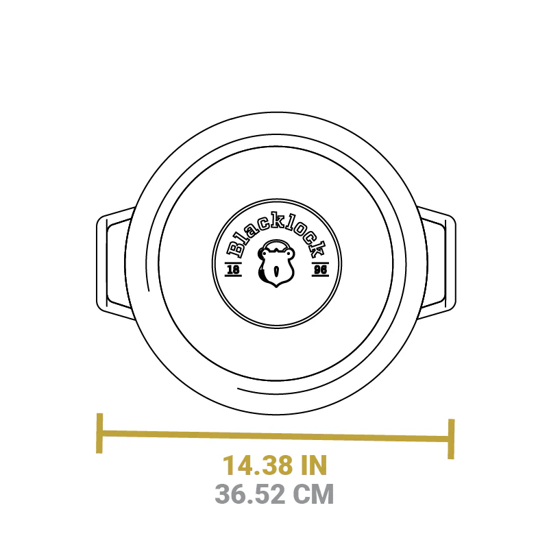 Blacklock 4 Quart Lightweight Cast Iron Braiser - Image 12