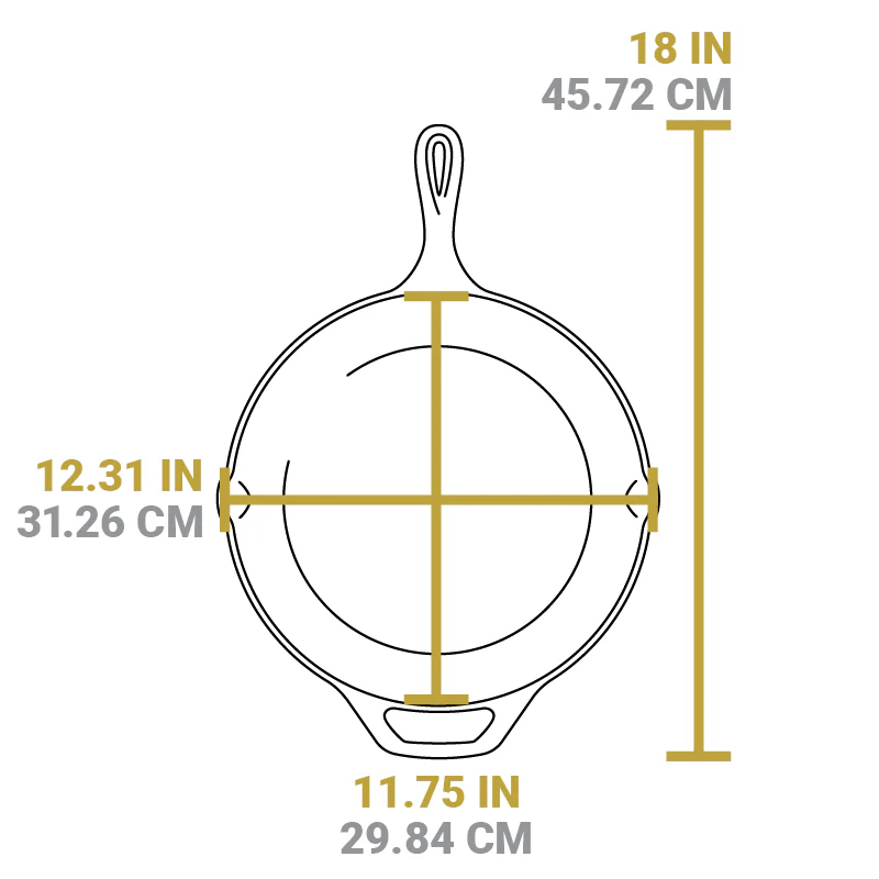 12 Inch Cast Iron Scouts Skillet - Image 5