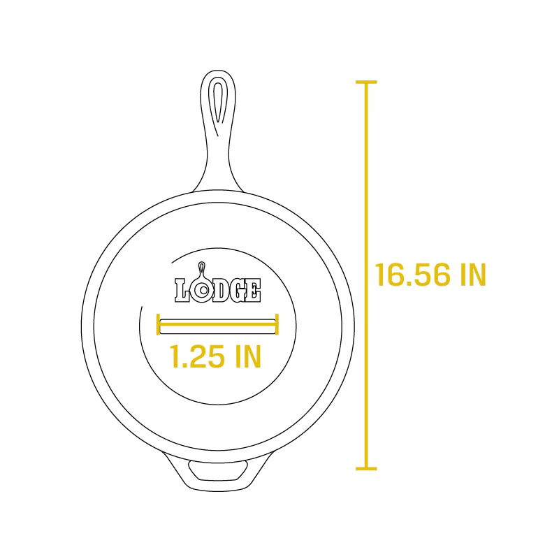 Cast Iron Covered Deep Skillet - Image 3