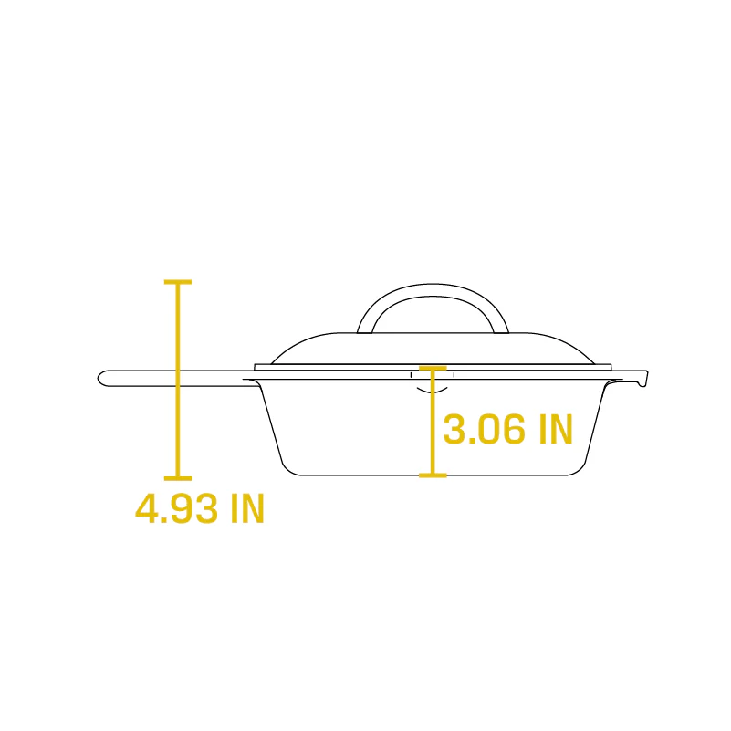 Cast Iron Covered Deep Skillet - Image 7