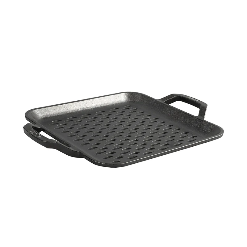 Chef Collection 11 Inch Cast Iron Square Grill Topper - Image 8