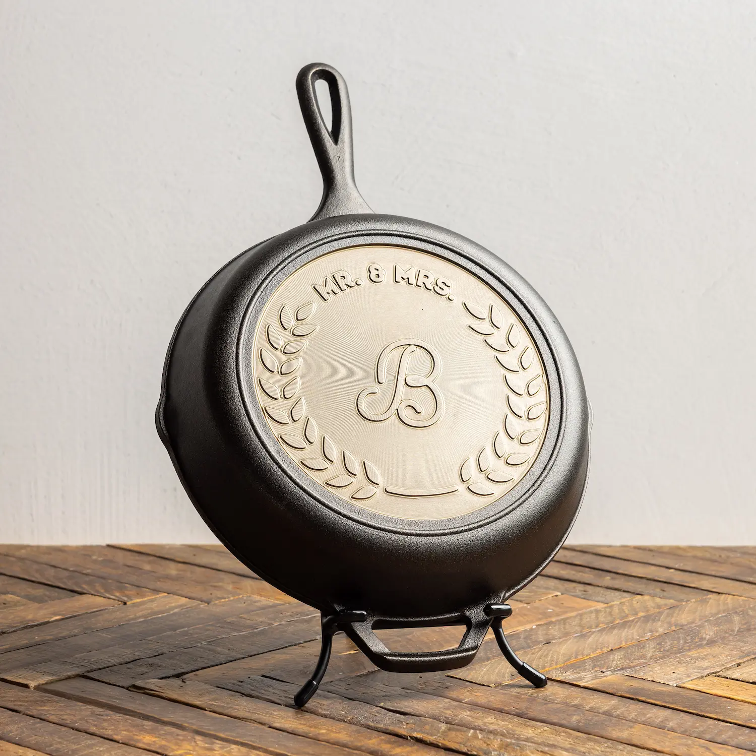 Custom Engraved Initial Skillet - Image 4
