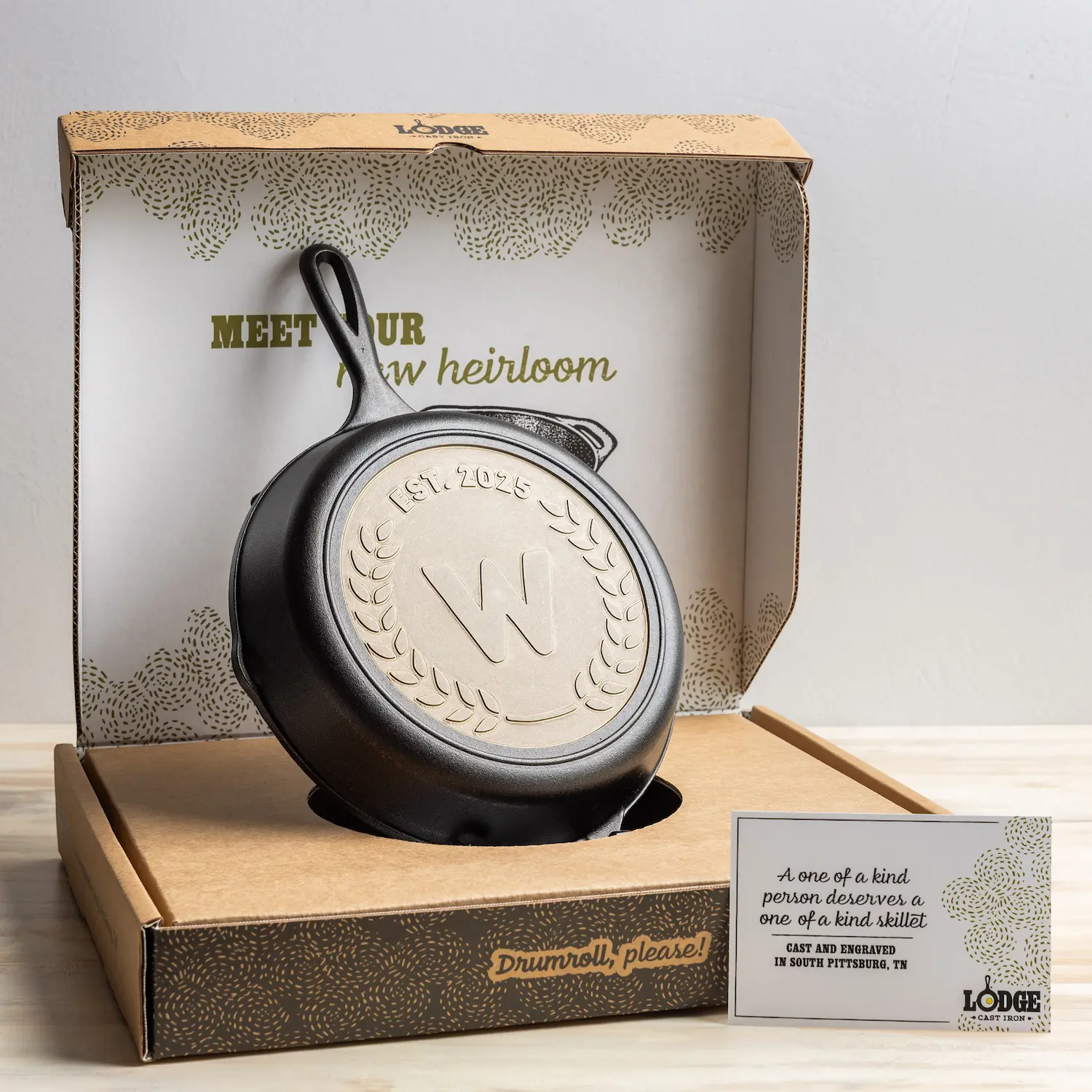Custom Engraved Initial Skillet - Image 9