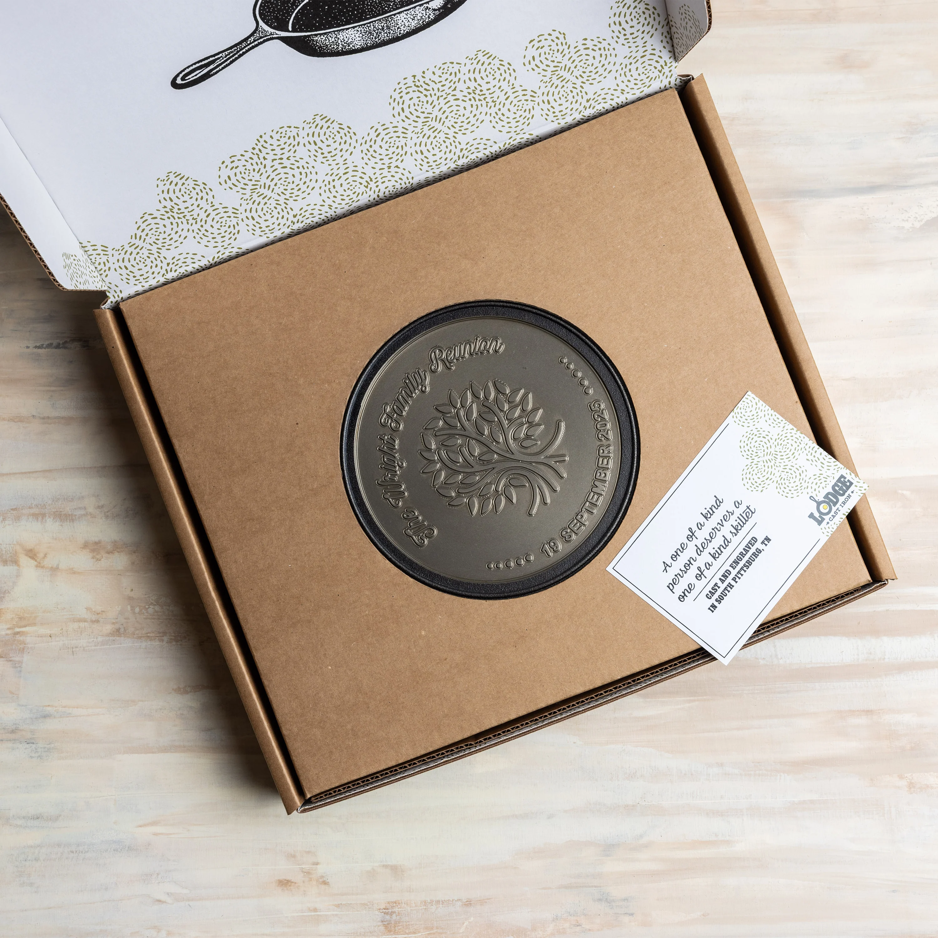 Custom Engraved Tree Skillet - Image 10
