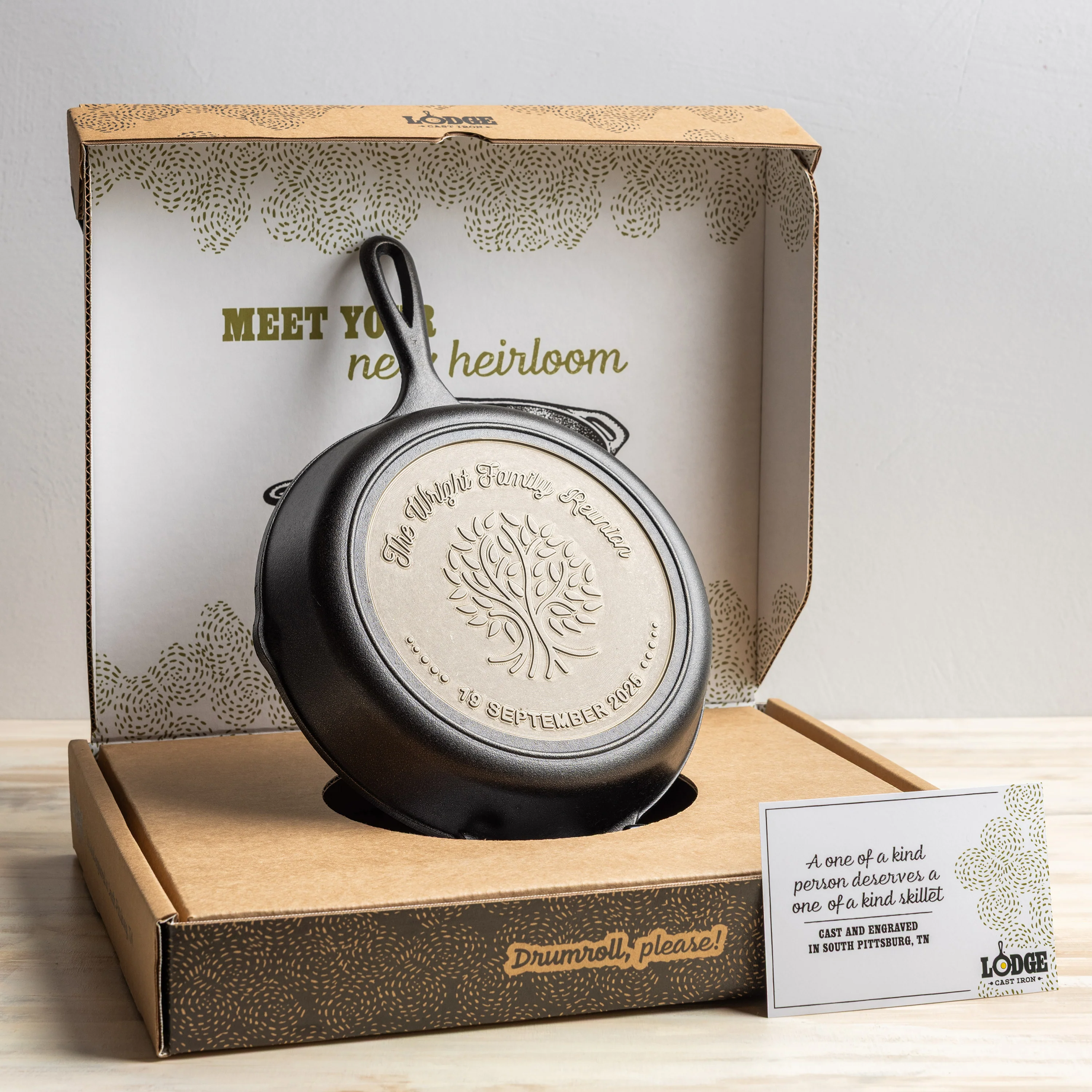 Custom Engraved Tree Skillet - Image 9