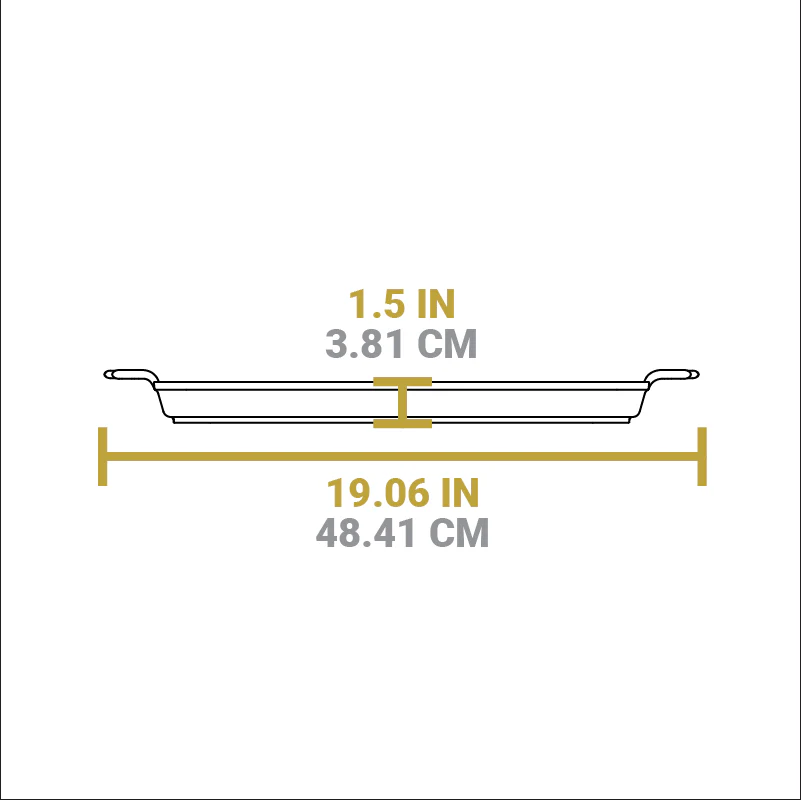 15.5 x 10.5 Inch Seasoned Cast Iron Baking Pan - Image 5