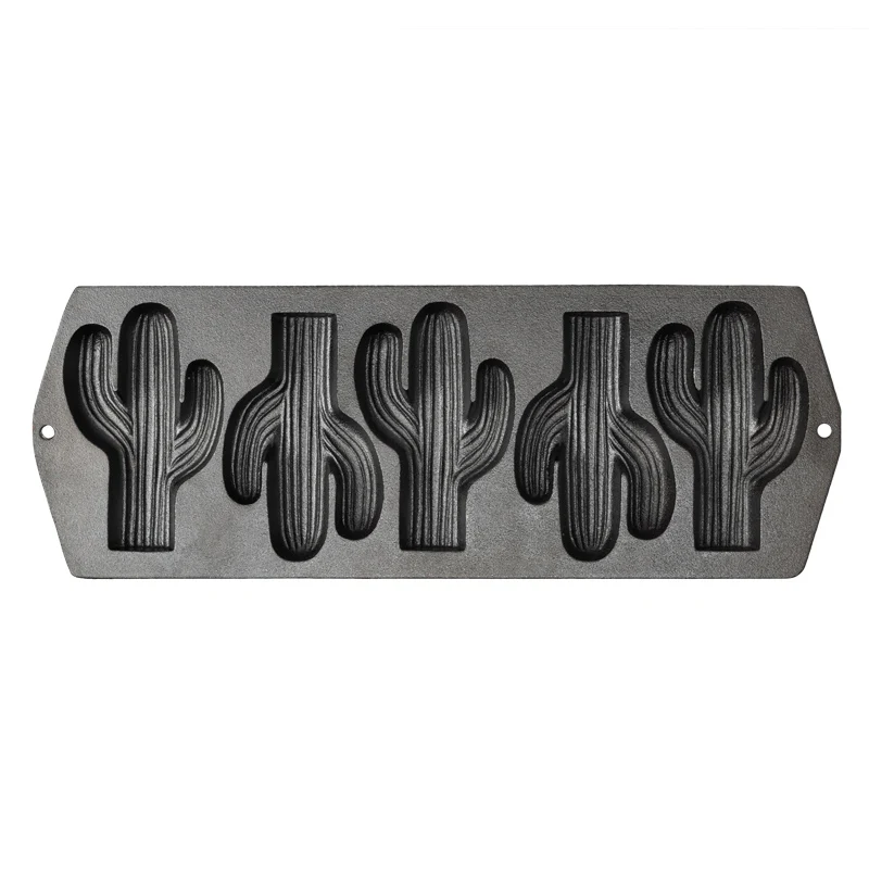 Seasoned Cast Iron Cactus Pan - Image 3