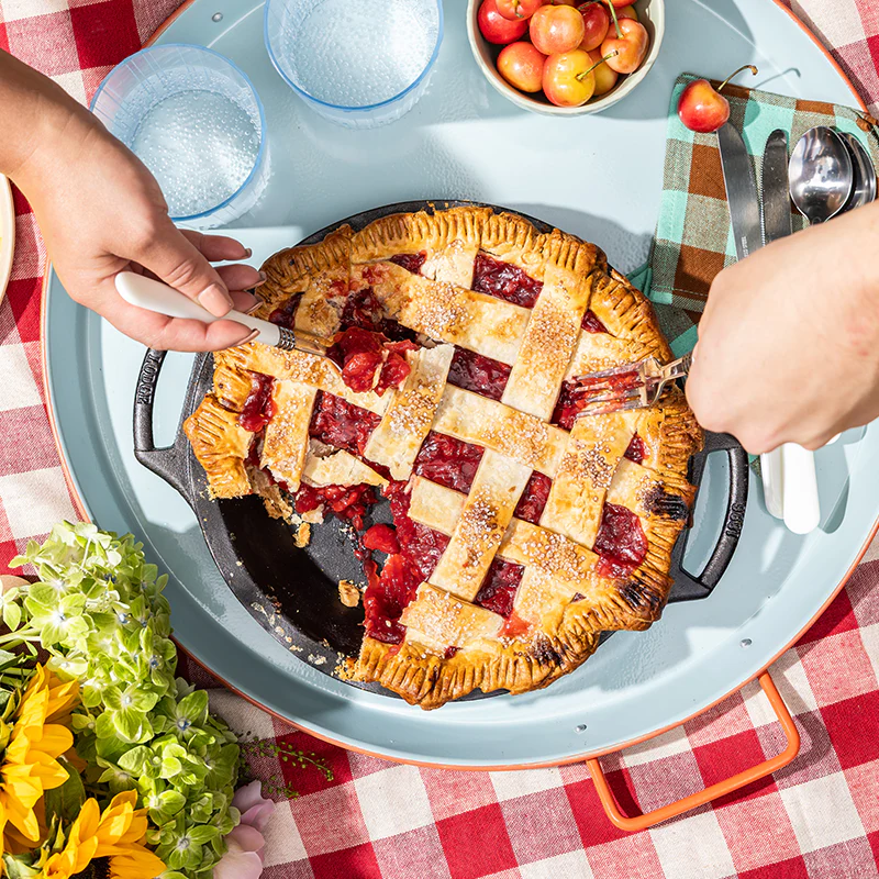 9 Inch Seasoned Cast Iron Pie Pan - Image 3