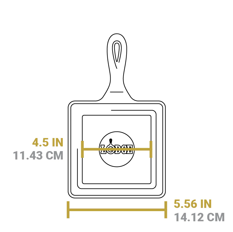 Square Cast Iron Classic Skillet - Image 17