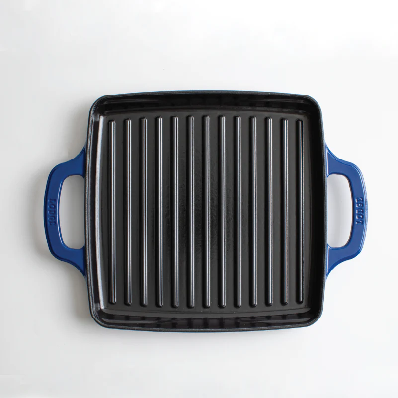 USA Enamel 11 Inch Enameled Cast Iron Grill Pan - Image 5