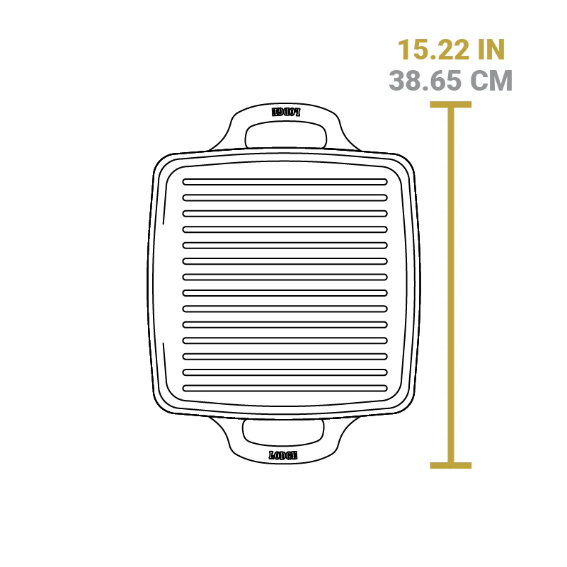 USA Enamel 11 Inch Enameled Cast Iron Grill Pan - Image 8